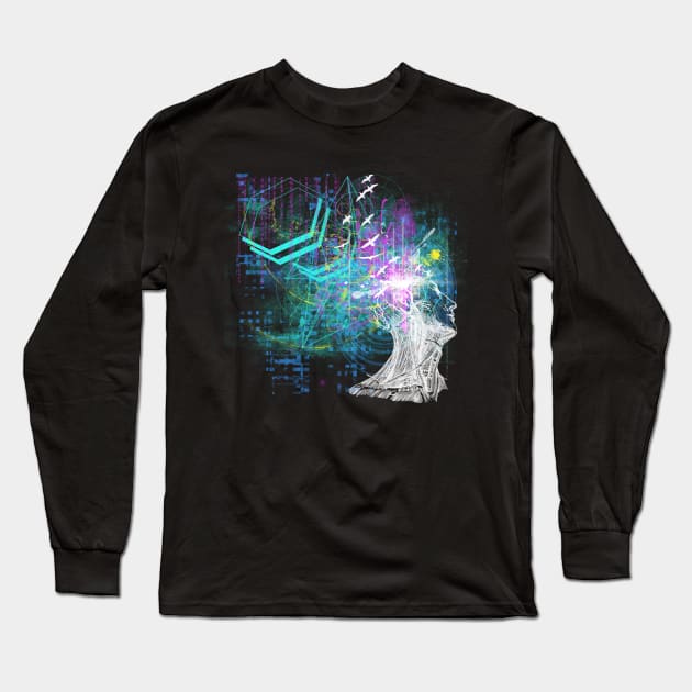 Mind Long Sleeve T-Shirt by AMDesigns